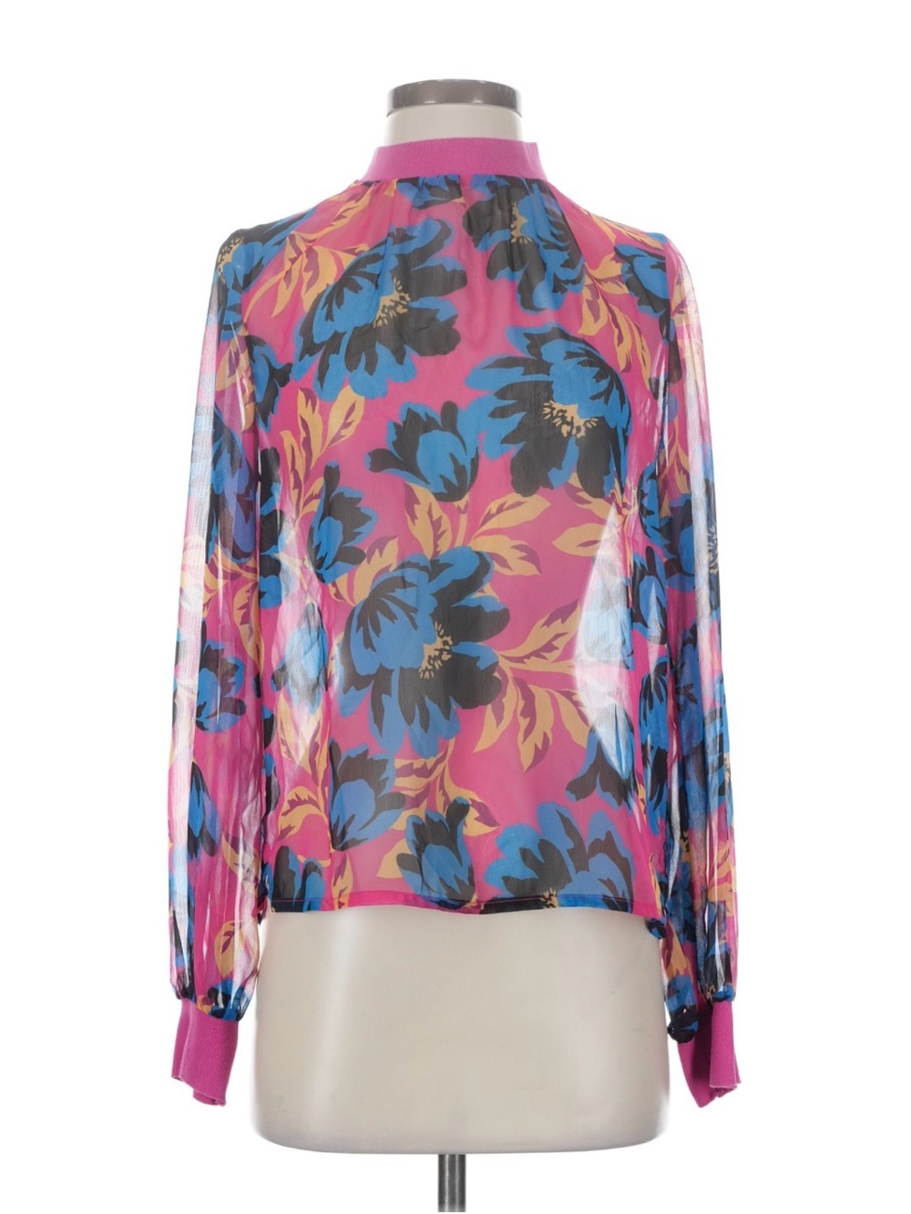 French Connection Sheer Floral Blouse